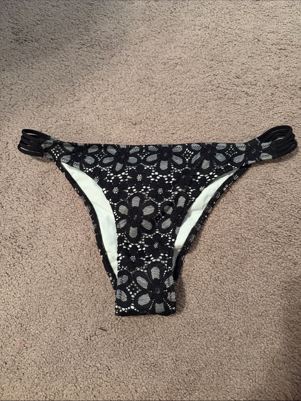 Victoria's Secret Black Lace Bikini Bottom